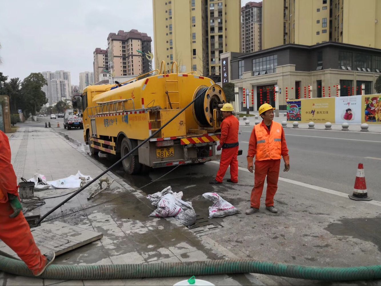 西平排污管道清淤-管道清洗